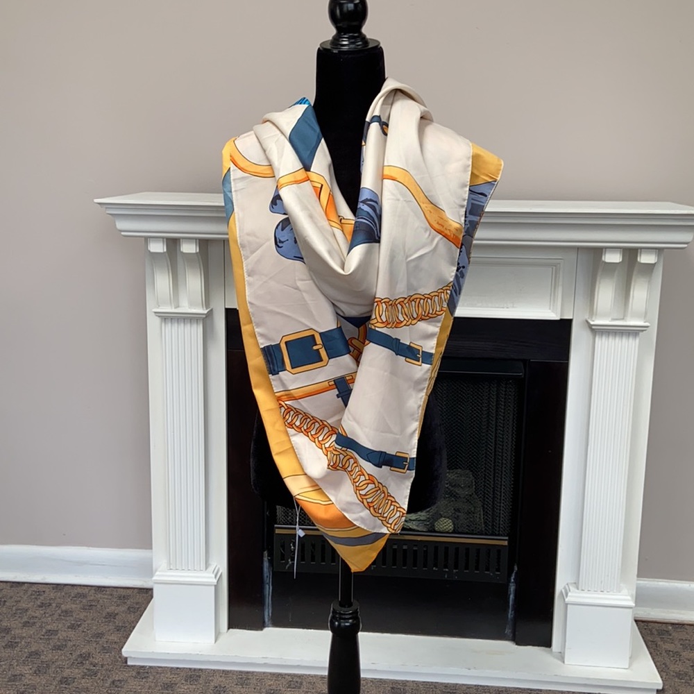 Oversized Scarf Wrap Shawl Silky Designer